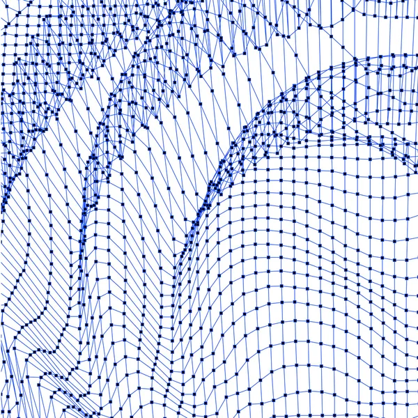 グリッドの背景を抽象化します。水面. — ストックベクタ