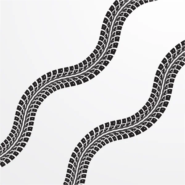 Tire tracks vector — Stock Vector