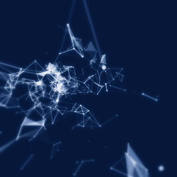 Hintergrund der abstrakten Netzwerkverbindung — Stockfoto