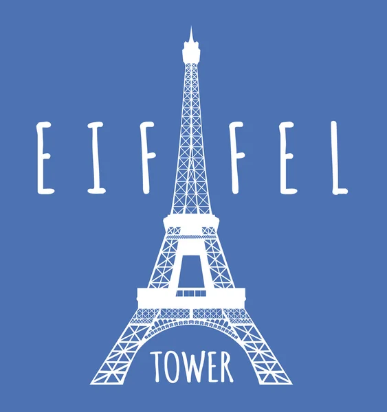 Tour Eiffel à Paris — Image vectorielle