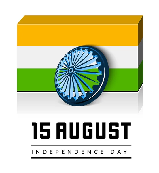 인도 독립 기념일 벡터 배경 — 스톡 벡터