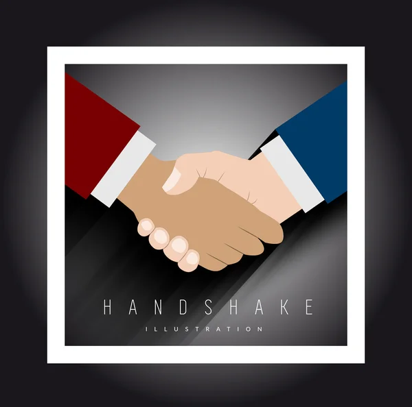 Handshake vektor illustration — Stock vektor