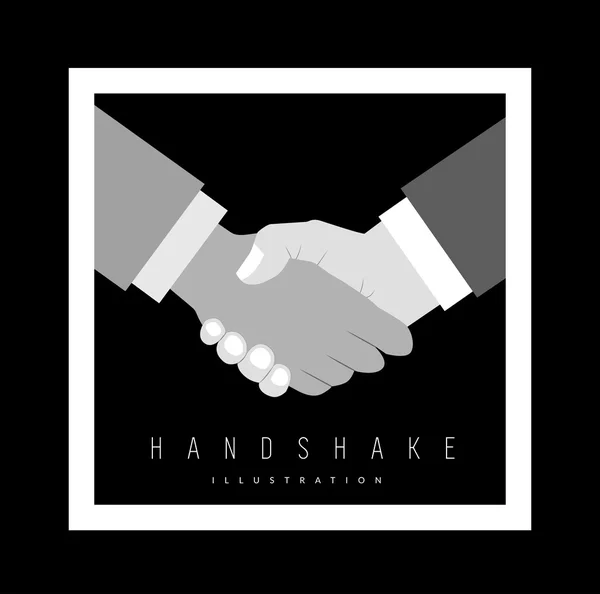 Handshake Vector Ilustración — Vector de stock