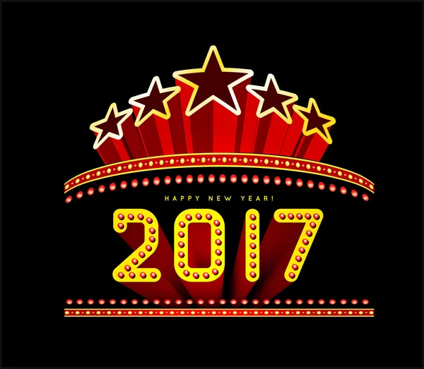 新的一年选框 2017 — 图库矢量图片