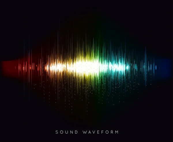 Soundwave waveform vektor — Stockový vektor