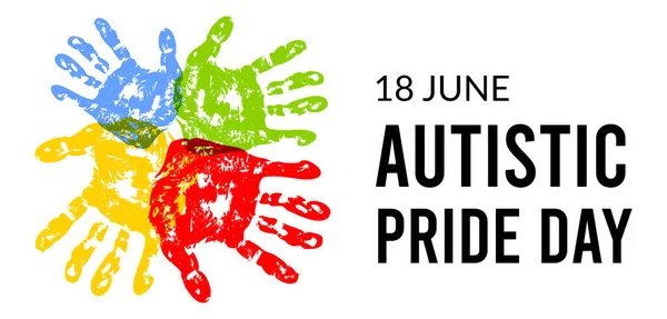 Autistic Pride Day Vektor Illsutration Auf Weißem Hintergrund — Stockvektor