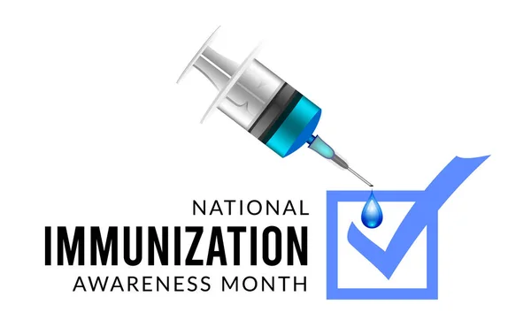 Nationell Medvetenhetsmånad Vektor Illustration Vit Bakgrund — Stock vektor