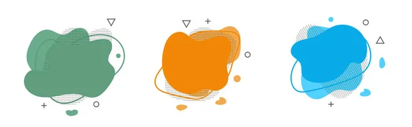 Kolorowe Elementy Płynu Dla Minimalnego Banera Logo Itp Zestaw Abstrakcyjnych — Zdjęcie stockowe