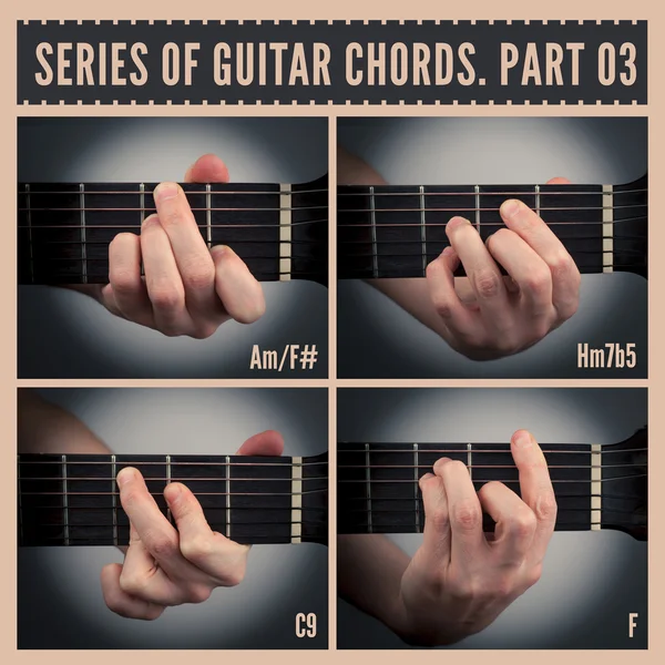 Guitar chords — Stock Photo, Image