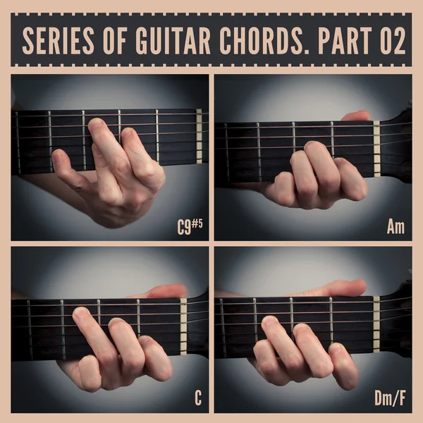 Guitar chords — Stock Photo, Image