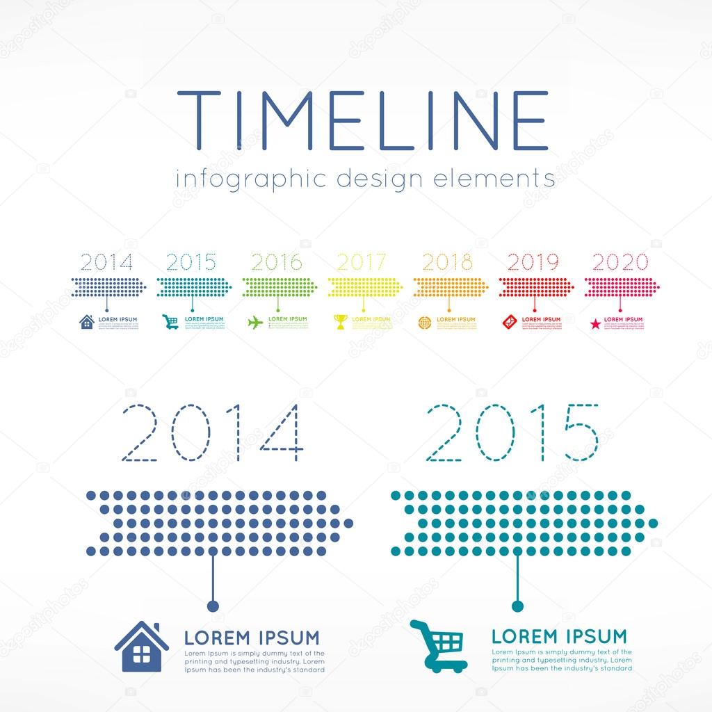 Timeline infographic