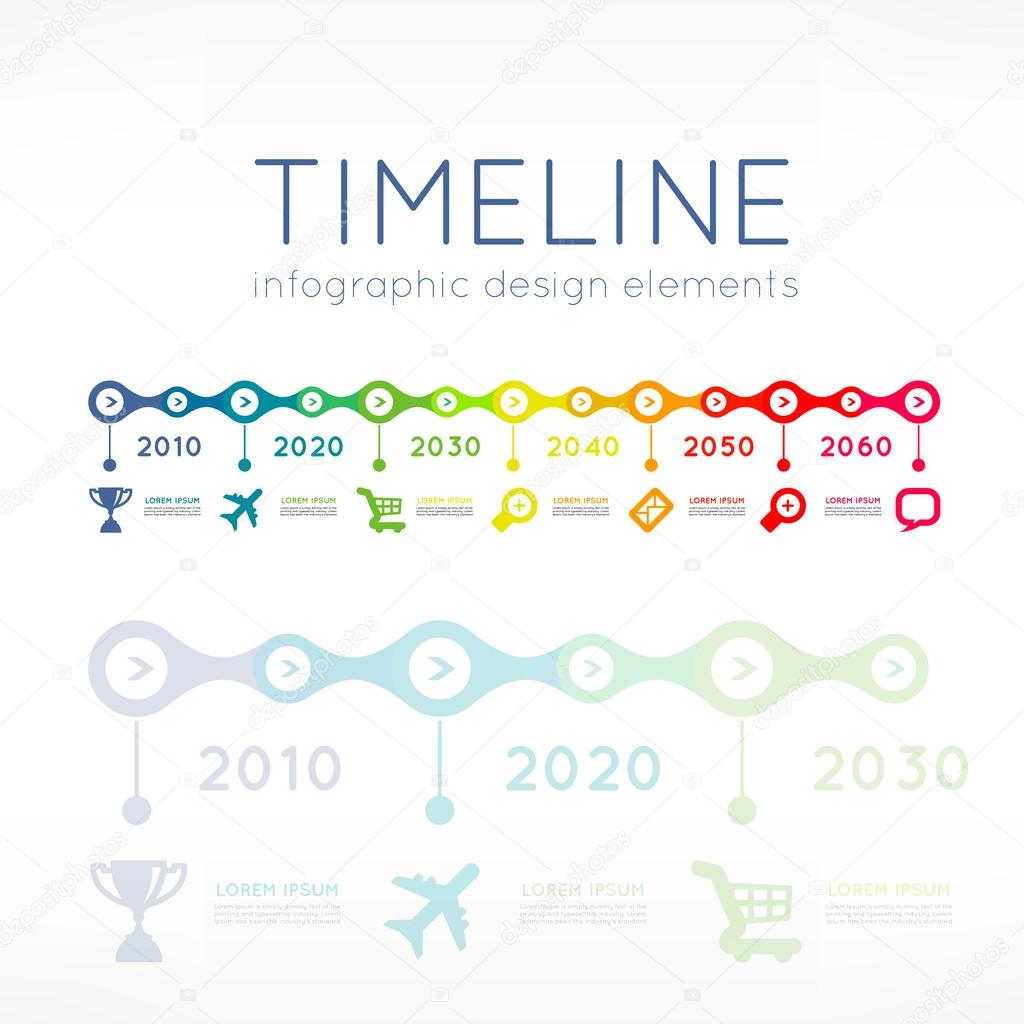 Timeline infographic