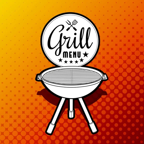 Barbecue grill — Stock Vector