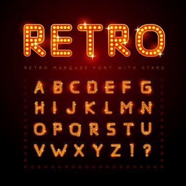 Retro yazı tipi