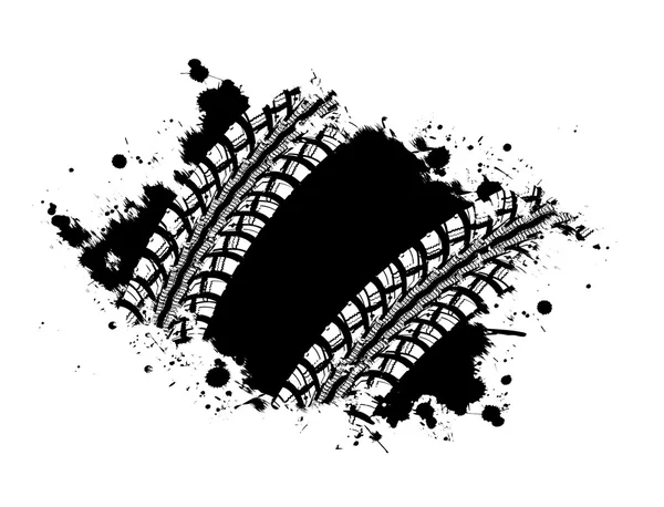 Tire track background — Stock Vector