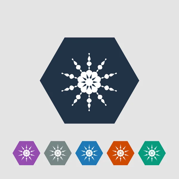 Icona del fiocco di neve — Vettoriale Stock