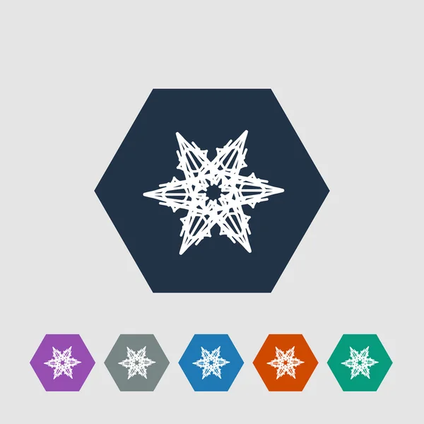 Snowflake icon — Stock Vector