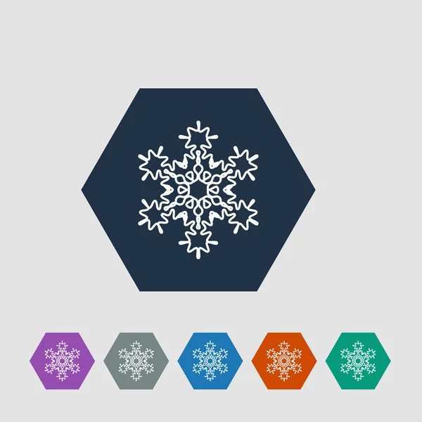 Snowflake icon — Stock Vector