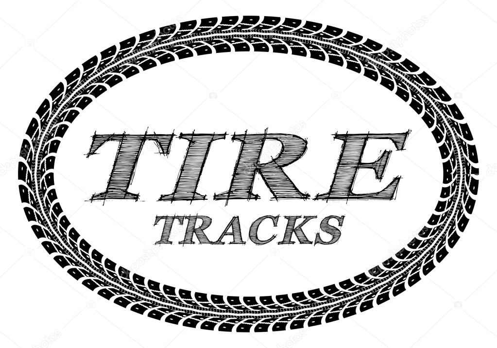 Tire tracks frame