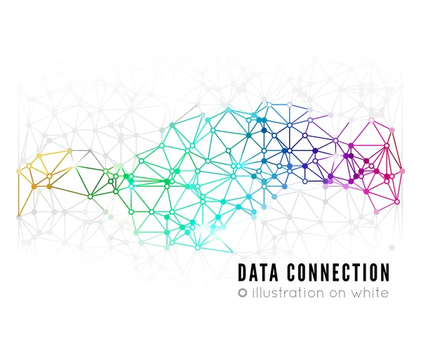 Abstract network connection background — Stock Vector