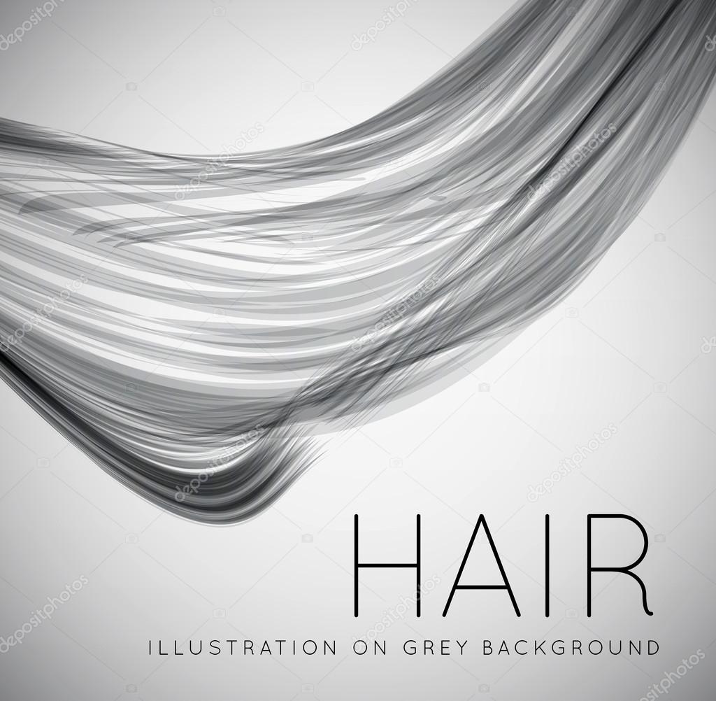 human hair vector