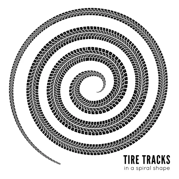 Tire tracks — Stock Vector