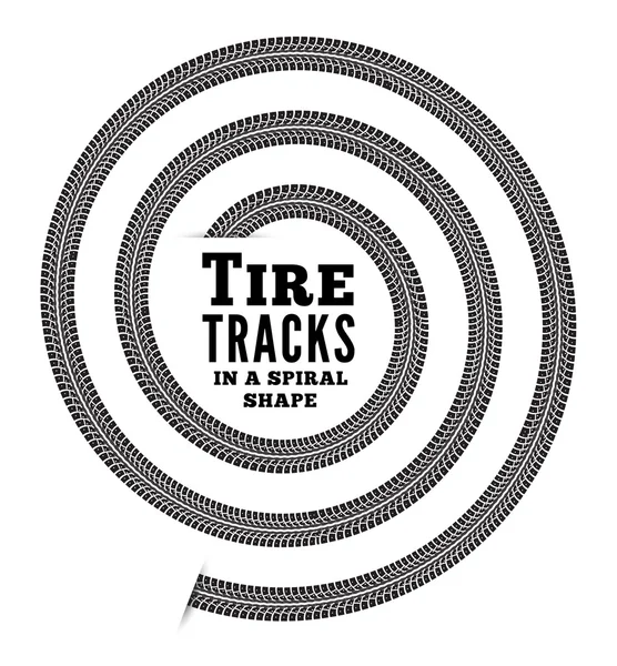 Tire tracks — Stock Vector