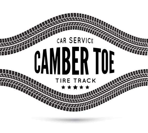 Camber och toe-bil service — Stock vektor