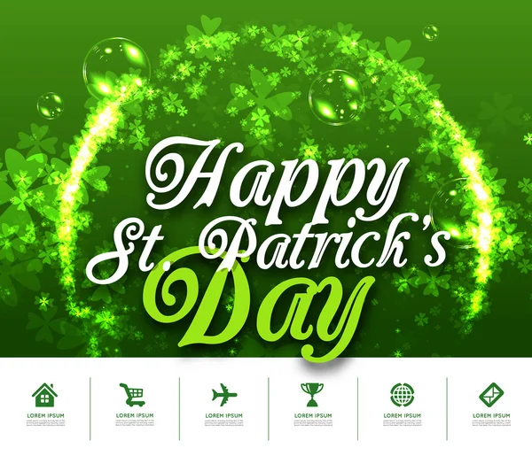 Hintergrund zum St. Patricks Day — Stockvektor