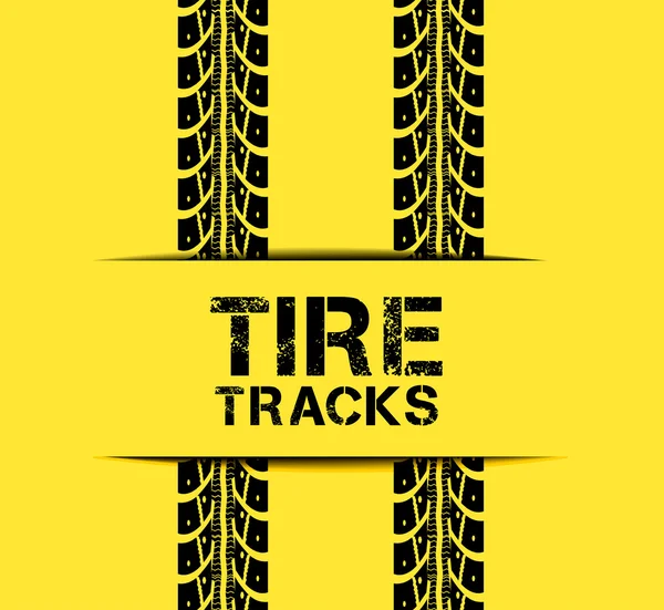 Tire track background — Stock Vector