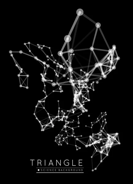 Hintergrund der abstrakten Netzwerkverbindung — Stockvektor