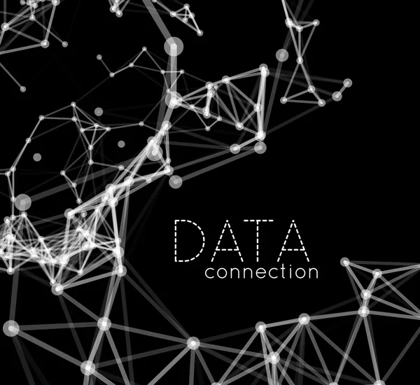 Abstract netwerk verbinding achtergrond — Stockvector