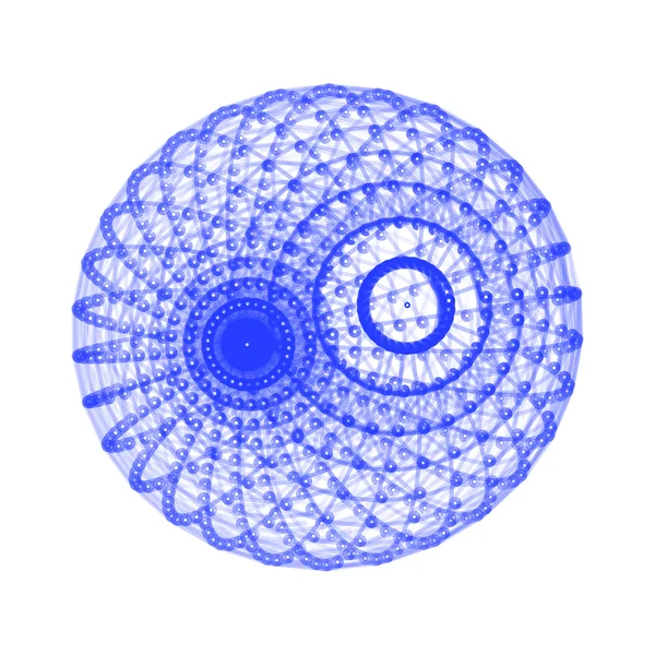 Abstracte bol van verbonden punten met lijnen — Stockvector