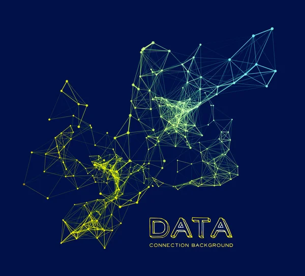 Fundo abstrato de conexão de rede —  Vetores de Stock