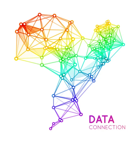 Abstract netwerk verbinding achtergrond — Stockvector