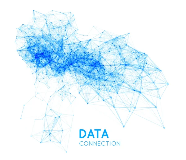 Abstract network connection background — Stock Vector