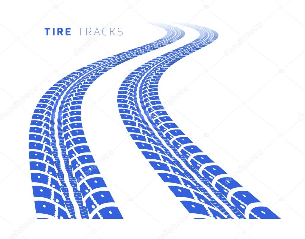 Tire Tracks Stock Vector Image By C Mpavlov 75950213