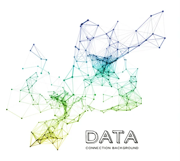 Fundo abstrato de conexão de rede —  Vetores de Stock