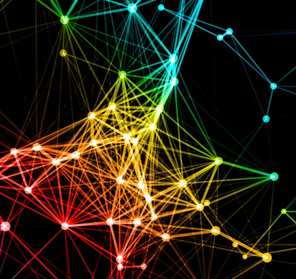 Sfondo astratto della connessione di rete — Vettoriale Stock