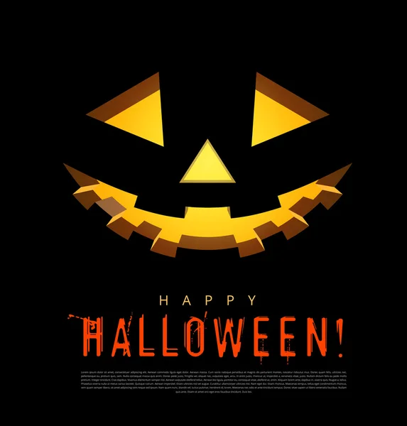 Halloween fundo com abóboras lanterna — Vetor de Stock