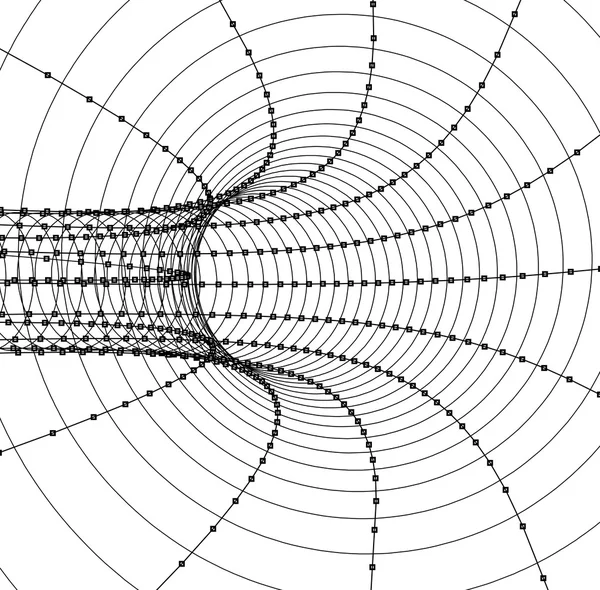 Tunnel ou tube abstrait 3d — Image vectorielle