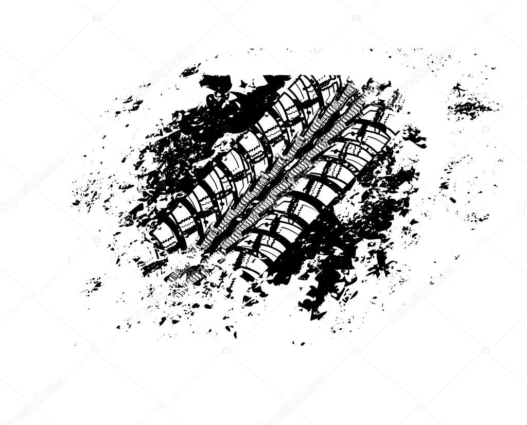 Mud Tire Track Background