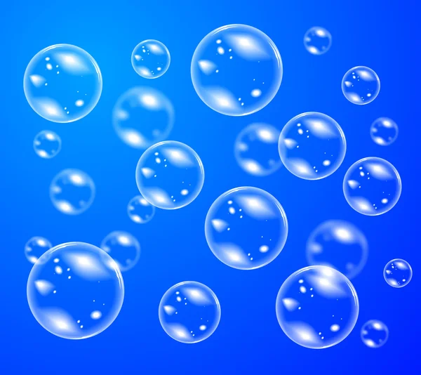 Buborék szappan vektor — Stock Vector