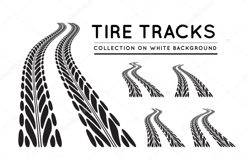 Tire track background