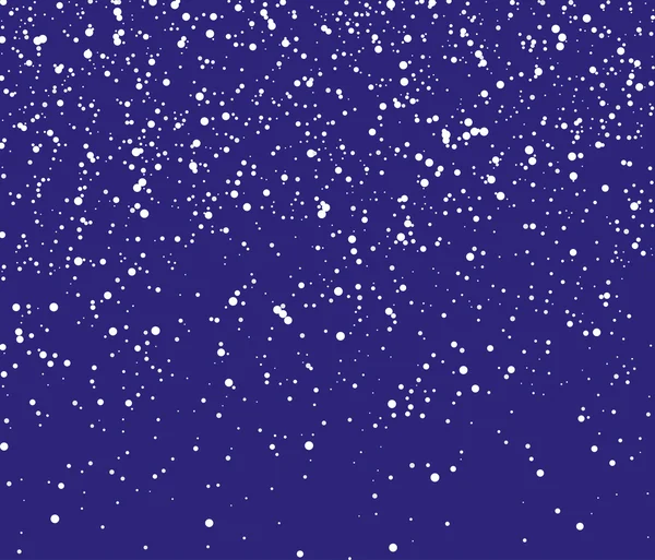 Falling Snow Vector Background — Stock Vector