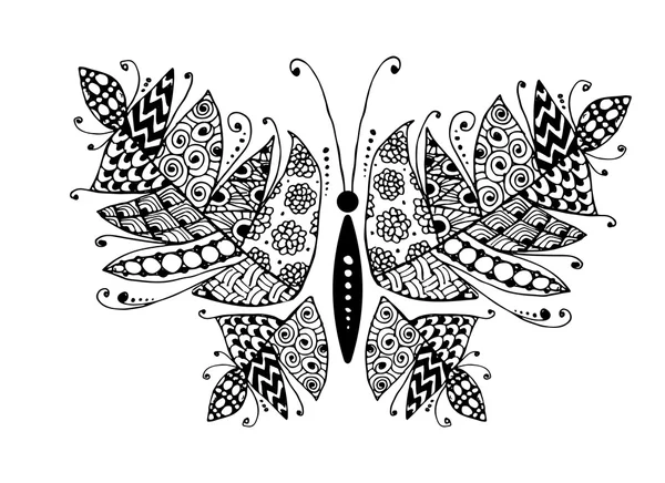 Tasarımınız için renkli kelebek — Stok Vektör