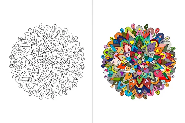 Ornamento Mandala, schizzo fatto a mano per il vostro disegno — Vettoriale Stock