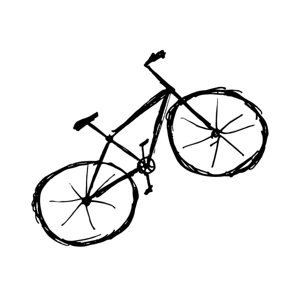 Bicycle sketch for your design — Stock Vector