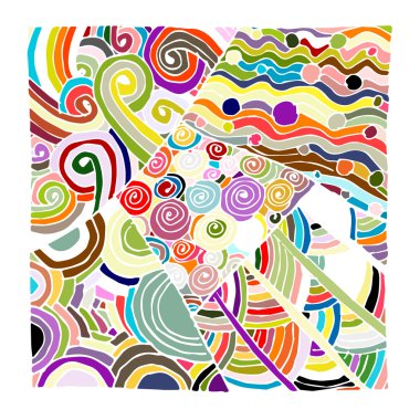 Zentangle süsleme, tasarım için kroki