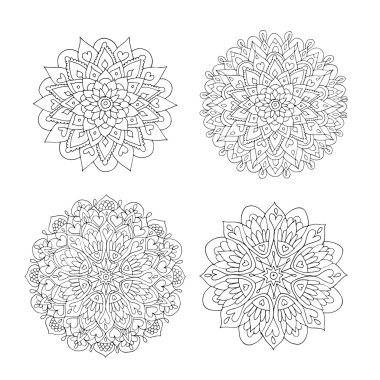 Mandala ayarla, tasarımınız için renkli desen